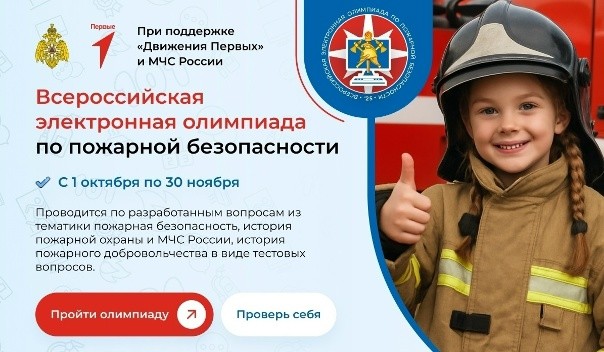 V Всероссийская электронная олимпиада по пожарной безопасности